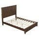 preview thumbnail 17 of 31, 4-Piece Bedroom set with Wooden Bed 2 Nightstands and 5 Drawer Dresser