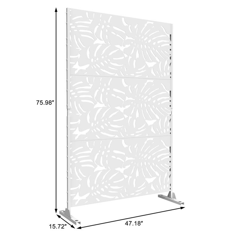 Outdoor Free Standing Metal Privacy Screen