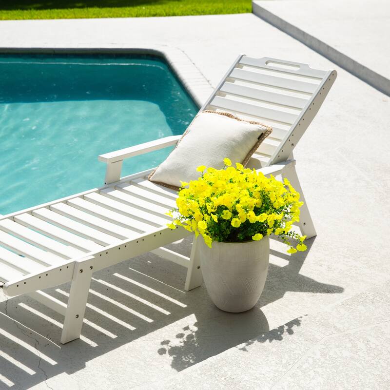 14-in UV Resistant Artificial Morning Glory Bush - Set of 12