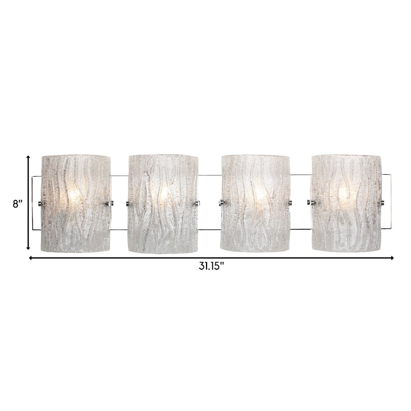Varaluz Brilliance Bathroom Vanity Light - Chrome - 4-Light