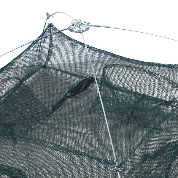 Unique Bargains 0.16 Nylon Plastic Metal Umbrella Crab Bait Cast Lures Dip  Fishing Net for Fishermen Green - Bed Bath & Beyond - 18176940
