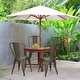 preview thumbnail 7 of 21, Set of 4 Dining Side Chair Stackable Bistro Cafe Metal Stool GunBlack - See details