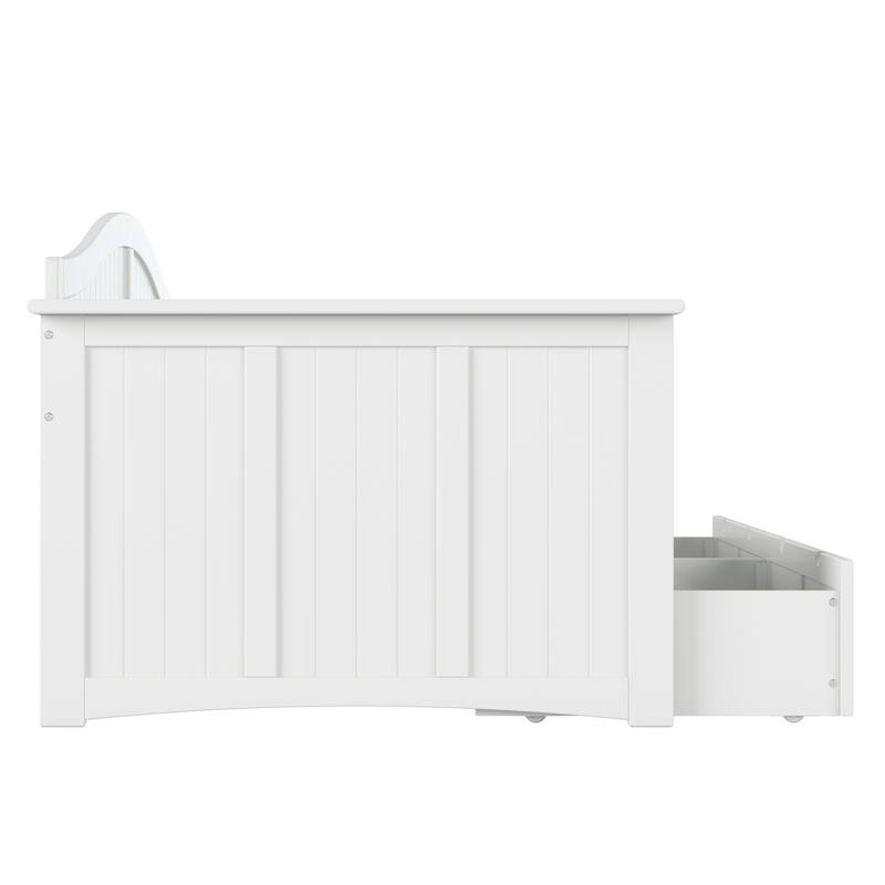 Nantucket Twin Wood Daybed with Set of 2 Drawers