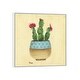preview thumbnail 8 of 16, iCanvas "Flowering Succulent III" by Tava Studios Framed White - 12x12