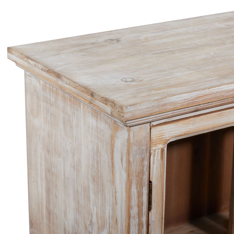 Brown Wood Farmhouse Cabinet 34 x 33 x 13