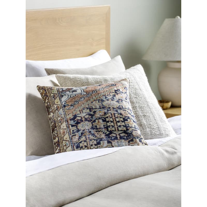 Livabliss Emily Jean Traditional Accent Pillow - 20"L x 20"W - Polyester