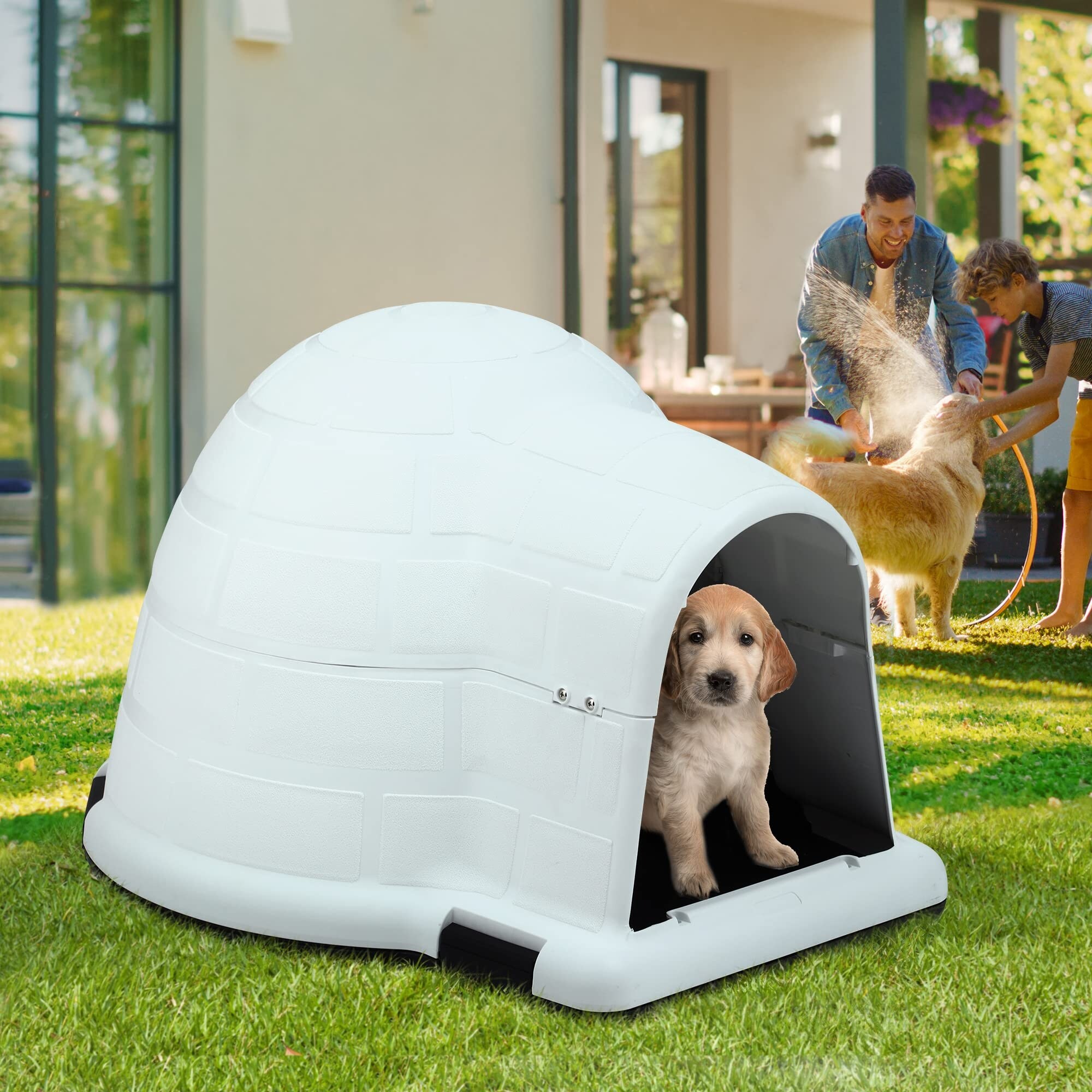 Insulated igloo outlet dog house