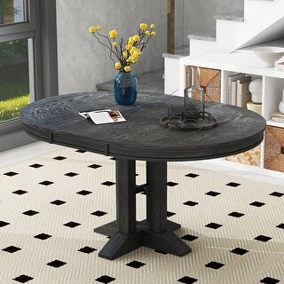 56'' Dining Table Extendable Oval Table - Bed Bath & Beyond - 40644795