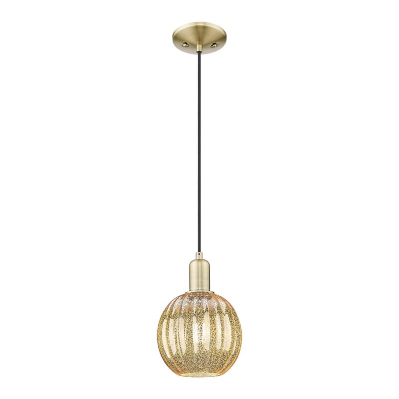 Innovations Lighting Downtown Urban - Preston - 1 Light 7" Globe Shade Cord Hung Mini Pendant