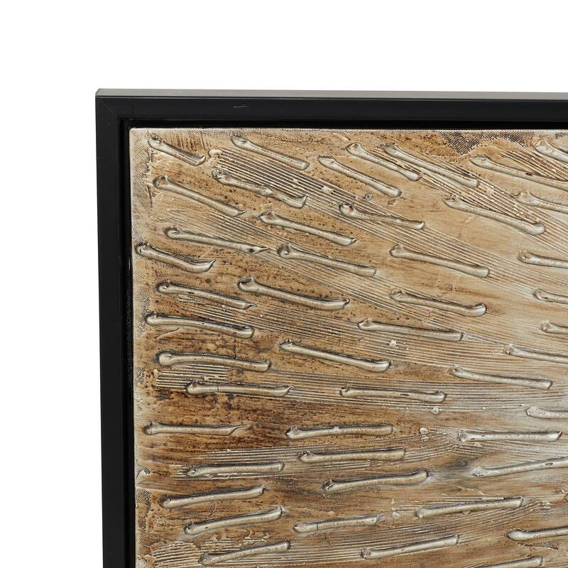 Canvas Radial Starburst Framed Wall Art