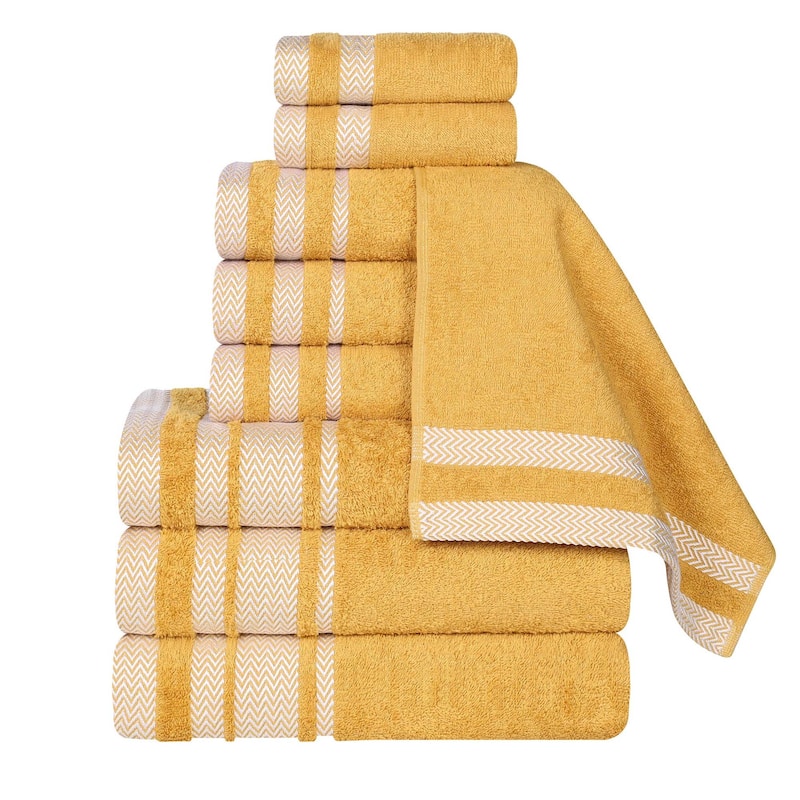 Superior Hays Cotton Medium Weight 9 Piece Bathroom Towel Set