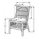preview thumbnail 9 of 7, Rattan Slat Back Cushioned Dining Chairs, Set of Two by East at Main