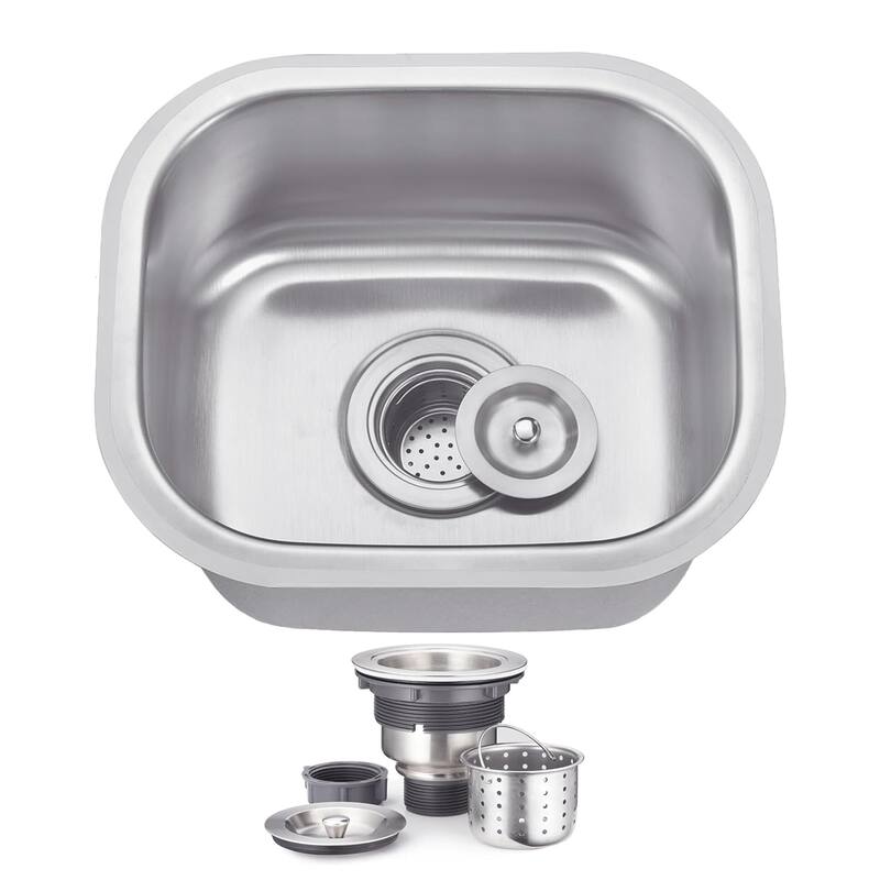 15''/18''/23''/25''/30''/31''/32''/33'' Classic Undermoun Kitchen Sink, Top Mount Kitchen Sink, Singel Bowl Or Double Bowl - 15''x13''x7'' - Single Bowl