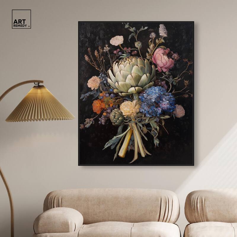 Moody Artichoke II Canvas by Art Remedy