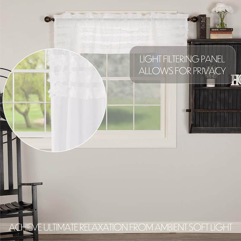 Heritage Farms Primitive Check Prairie Swag Set of 2 36x36x18 - Prairie Swag 36x36x18