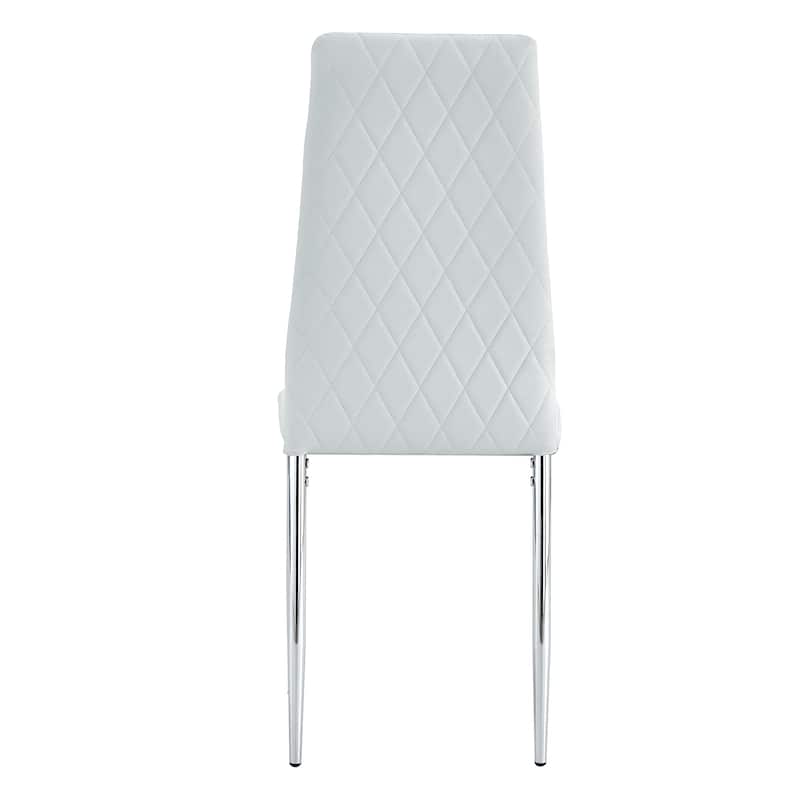 Modern Style Dining Chairs Set of 6 in Light Gray, Essential for Minimalist Homes