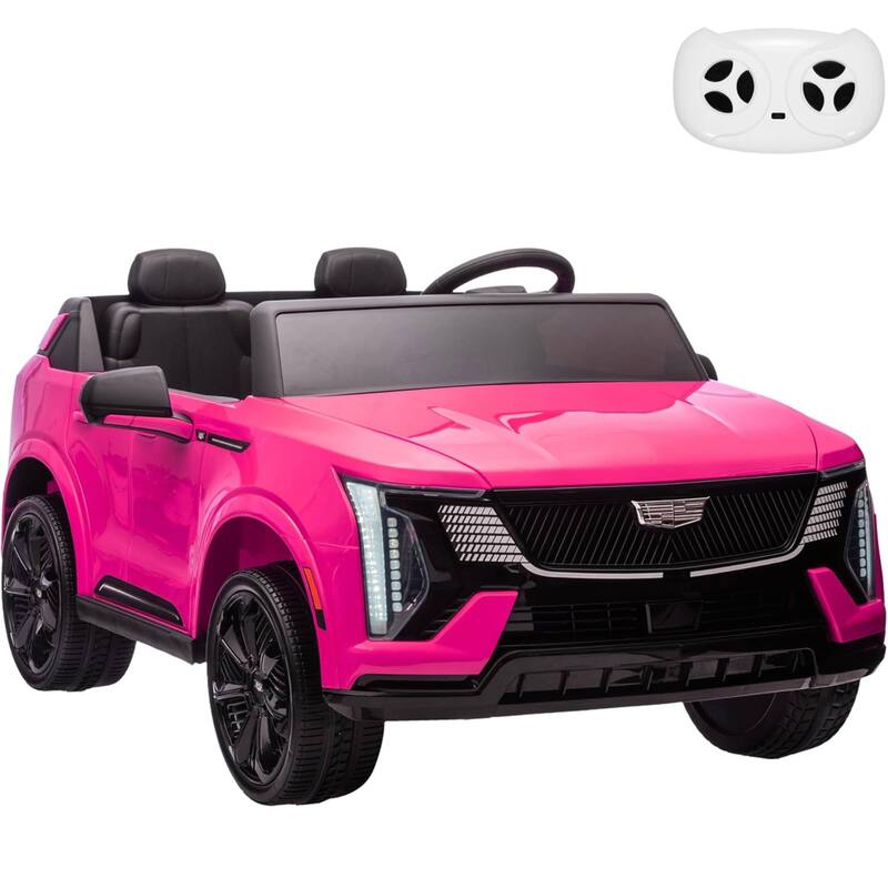 24V Electric 2-Seater Licensed Cadillac Kids Ride-on Car Toy for Kids Best Gifts - Pink