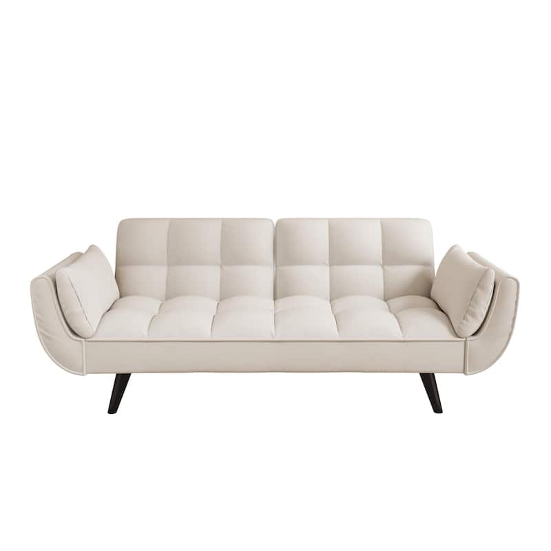 57" Velvet Sofa with Adjustable Backrest - Bed Conversion for Living or Guest Rooms