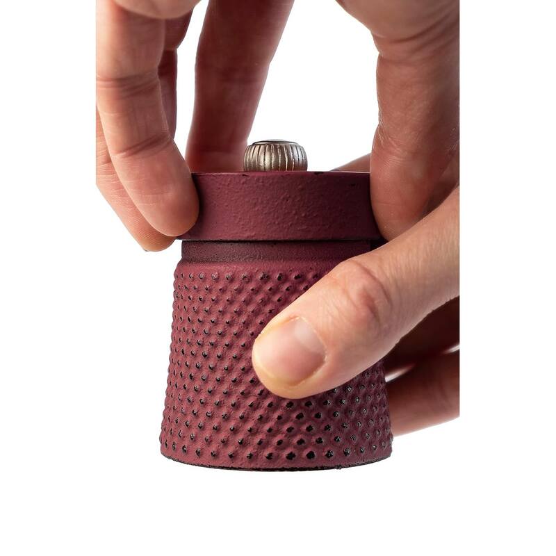 Peugeot Bali 3 Inch Cast Iron Pepper Mill, Red - 3 inch