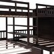 preview thumbnail 10 of 10, Minimalist Design Full-Over-Twin-Twin Bunk Bed with 3 drawers,Shelves, Wardrobe and Mirror,Store Books,Display Decorations