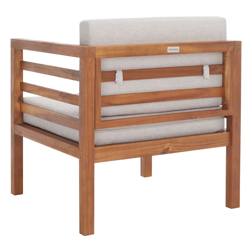 SAFAVIEH Maliyah Outdoor Arm Chair with Cushion - 26W x 26D x 26H
