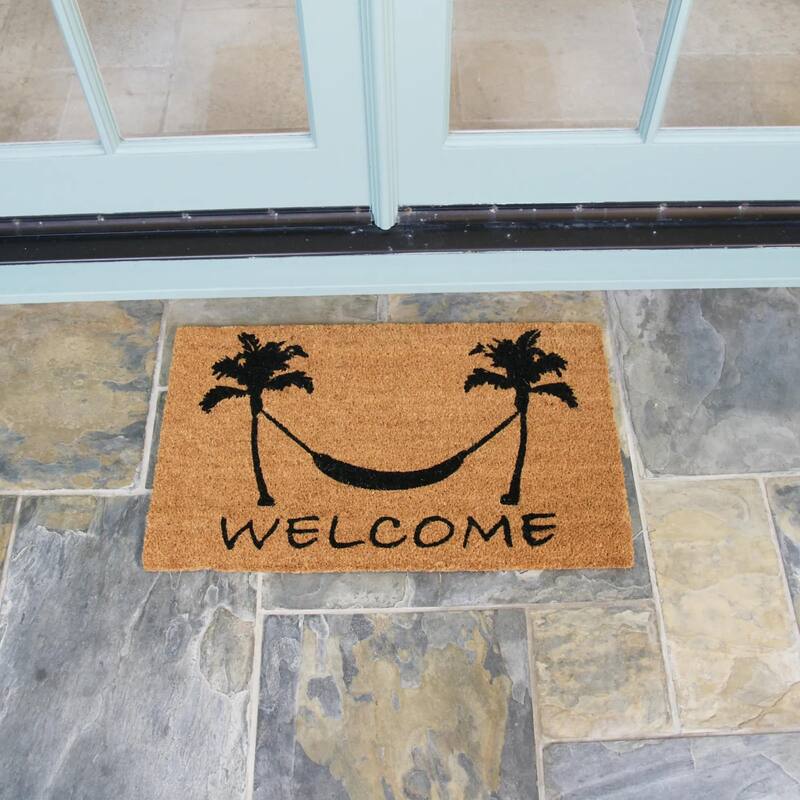 Rubber-Cal Welcome "Beach Decor" Doormat Kit - 18" x 30" - 2 Door Mats