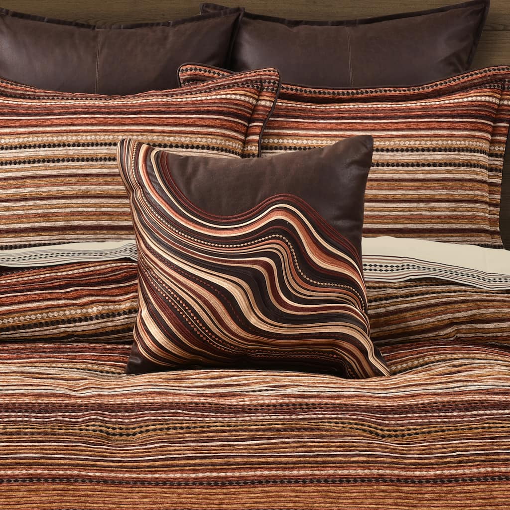 J. Queen New York Sundance 18" Square Embellished Decorative Throw Pillow