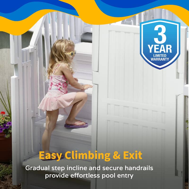 Easy-In Pool Entry System - 24.67 in. W x 56 in. D x 81 in. H