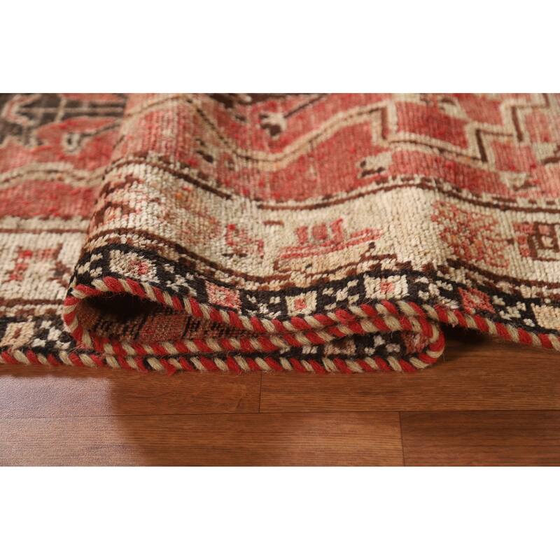 Qashqai Persian Antique Area Rug Handmade Wool Carpet - 4'0"x 7'0"