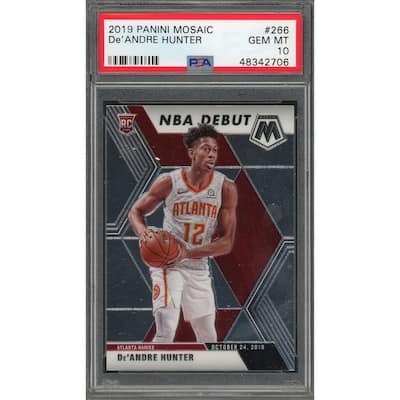 De'Andre Hunter 2019 Panini Mosaic Basketball Rookie Card #266 Graded PSA 10 - 8'6" x 11'6"
