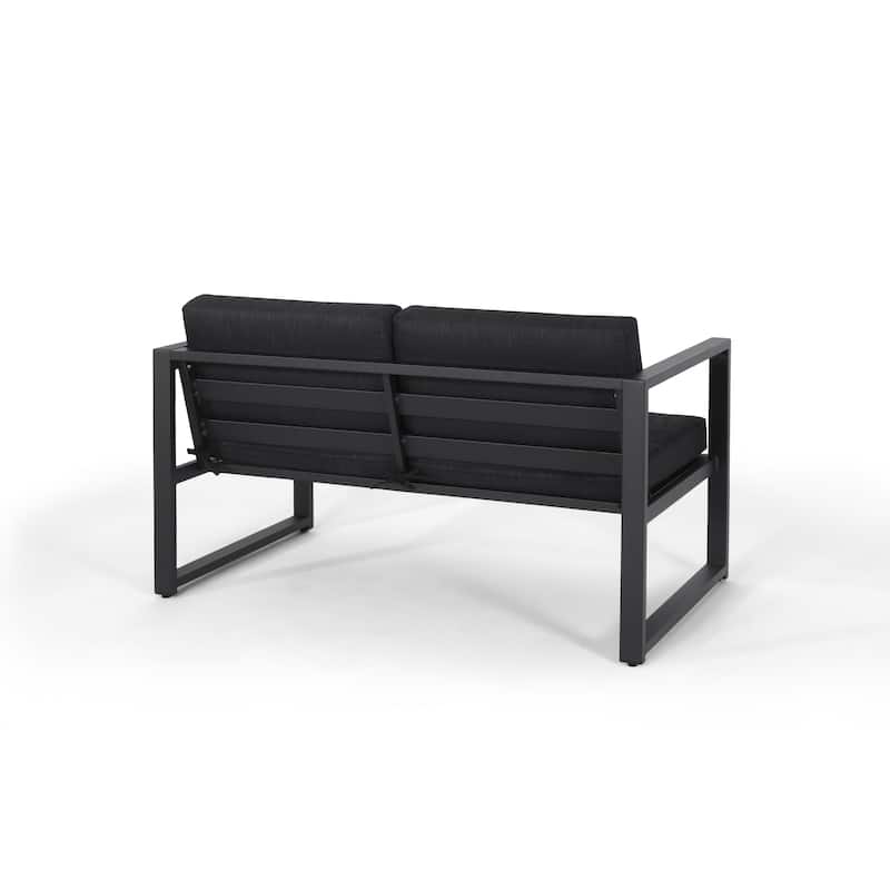 Navan Outdoor 4-piece Conversation Set by Christopher Knight Home