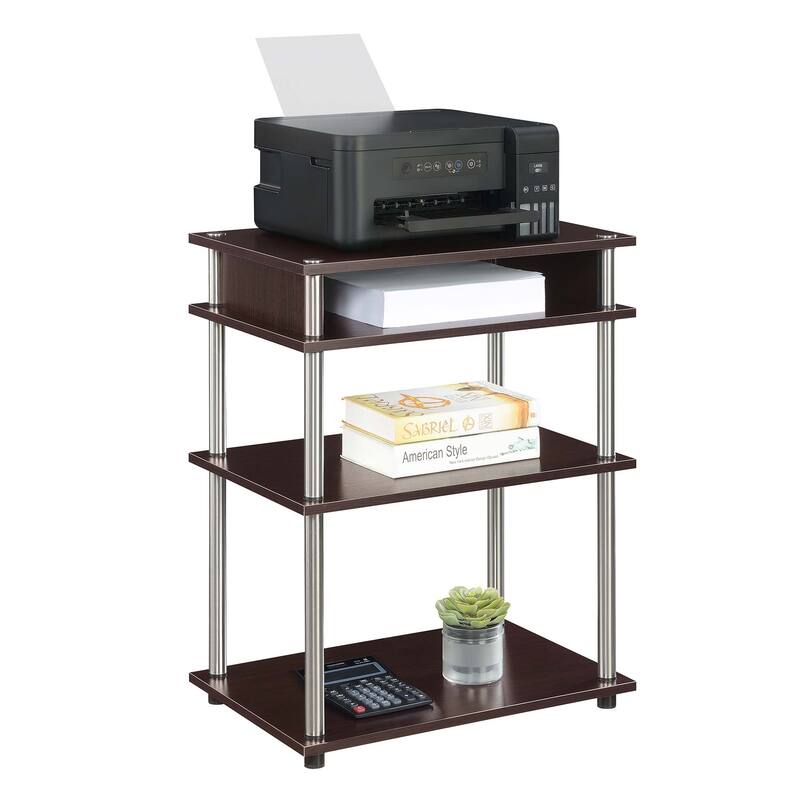 Convenience Concepts Designs2Go No Tools Printer Stand with Shelves