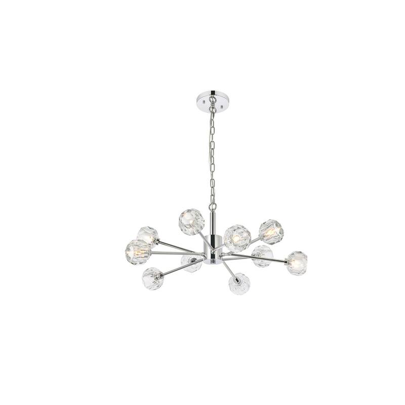 Indigo Home 10 Light Pendant - Chrome