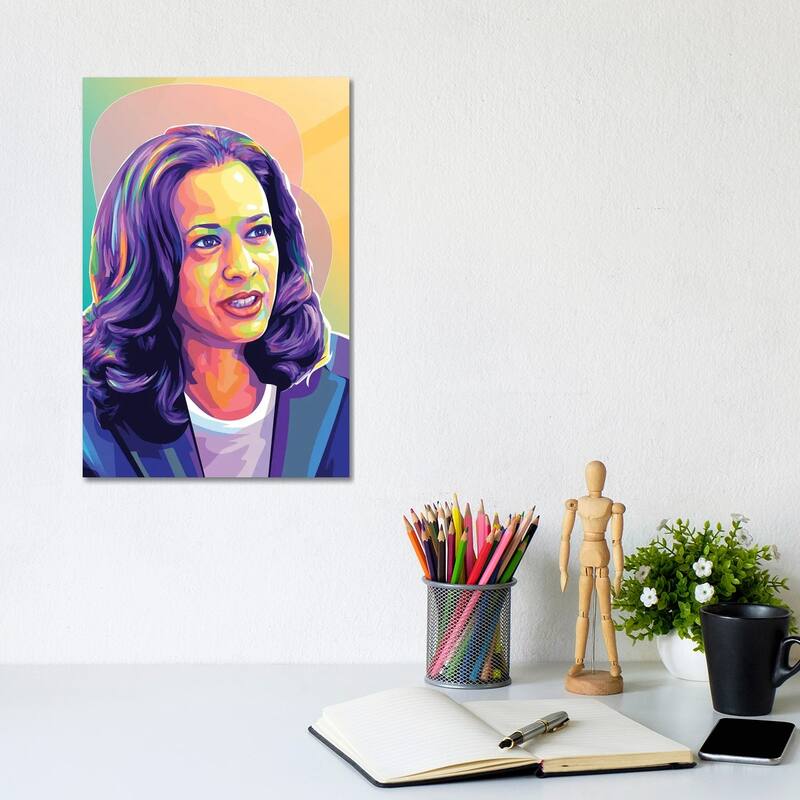 iCanvas "Kamala Harris II" by Dayat Banggai Canvas Print - 12x8x0.75