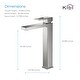 preview thumbnail 18 of 25, Lead Free Solid Brass Single Handle Bathroom Vanity Sink Faucet with Water Hose