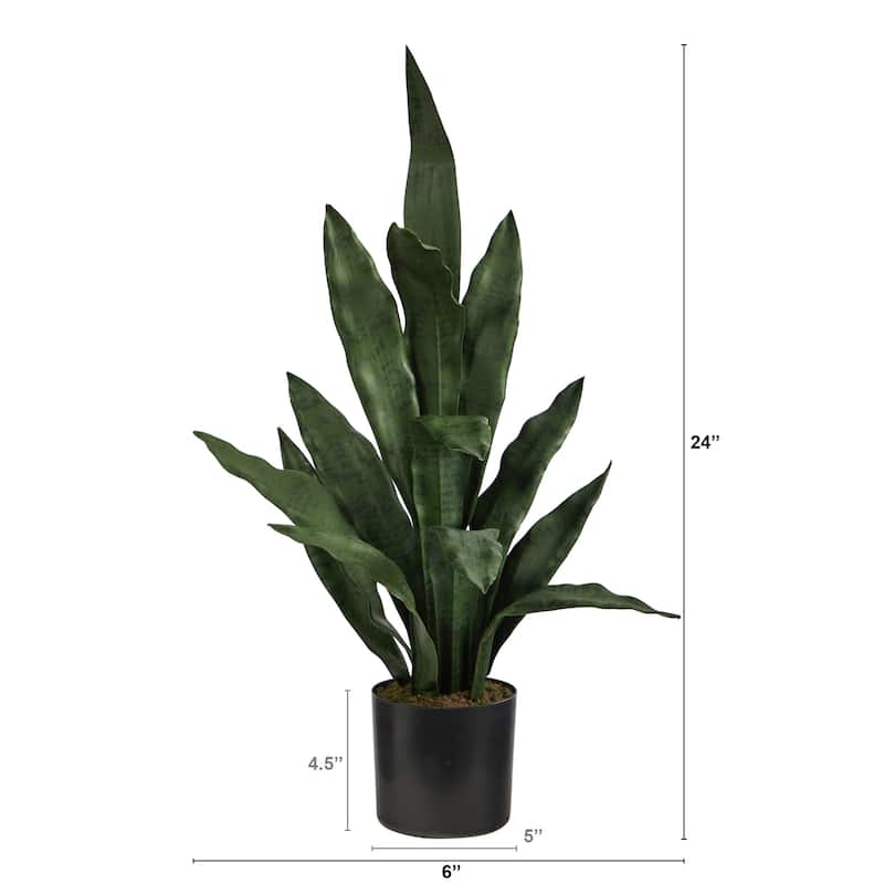 2' Sansevieria Artificial Plant - 6"