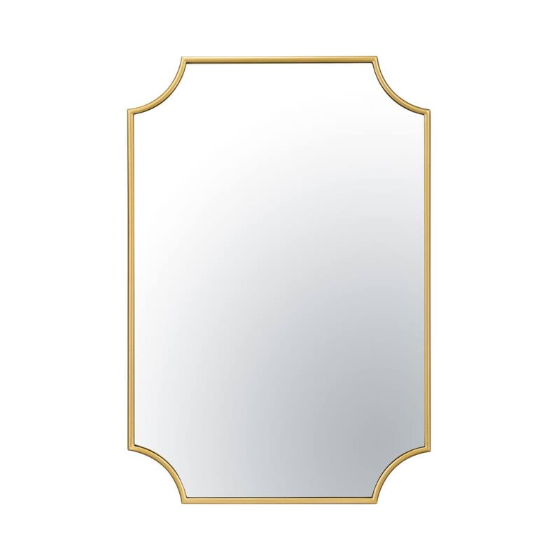 Carlton 23x33 Framed Metal Wall Mirror - Collaboration with Tamara Day - Gold