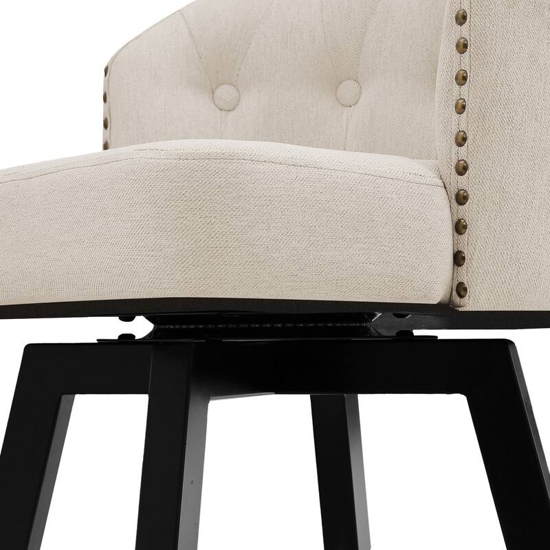 26" Swivel Counter Height Bar Stools Upholstered Counter Stools - 26" H