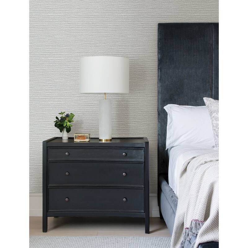 Advantage Hazen Sterling Shimmer Stripe Wallpaper