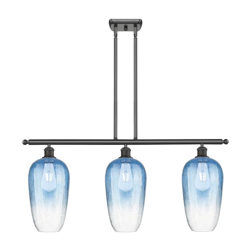 Innovations Lighting Endless Possibilities Ballston - Brookhaven Flute - 3 Light 36" Stem Hung Island Light