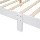 preview thumbnail 5 of 5, Full Size Wood Platform Bed with LED-Lit House Headboard - Modern and Unique