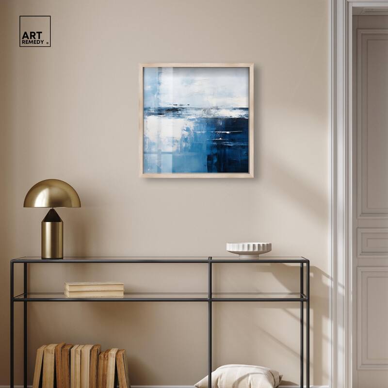 Layers of Blue Shadowbox by Art Remedy