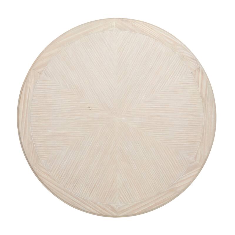 Magnussen Home Bostwick Coconut Cream Round Cocktail Table - 40''W x 40''D x 16''H