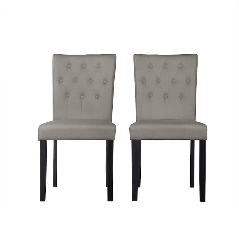CraftPorch Glam Wooden Dining Chair - Grey