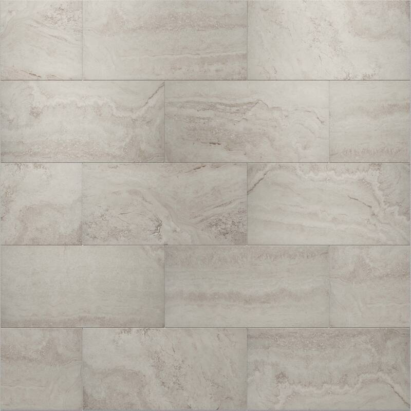 Cruz Bay Studio MKT61152 Tufo - 12" x 24" Rectangle Floor and Wall - Taupe Matte