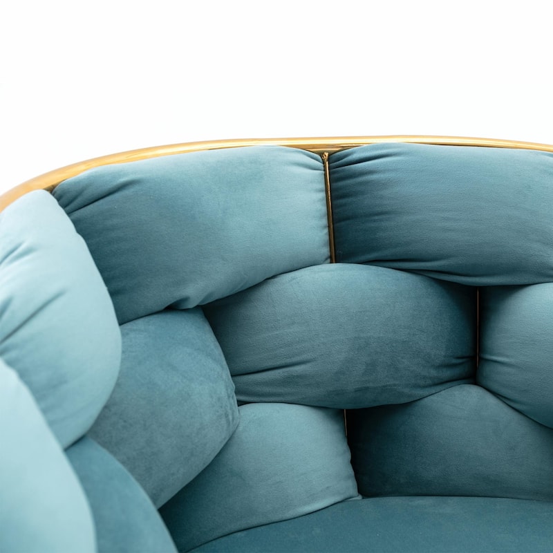 Modern Luxury Velvet Single Sofa Chair, Set of 2