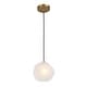 preview thumbnail 1 of 5, Uttermost Geodesic 1 Light Mini Pendant - 8 H X 8 dia. (in)
