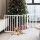 preview thumbnail 27 of 44, 3-Panel Indoor Foldable Dog Gate - 54x24-Inch Wood Freestanding Pet Fence