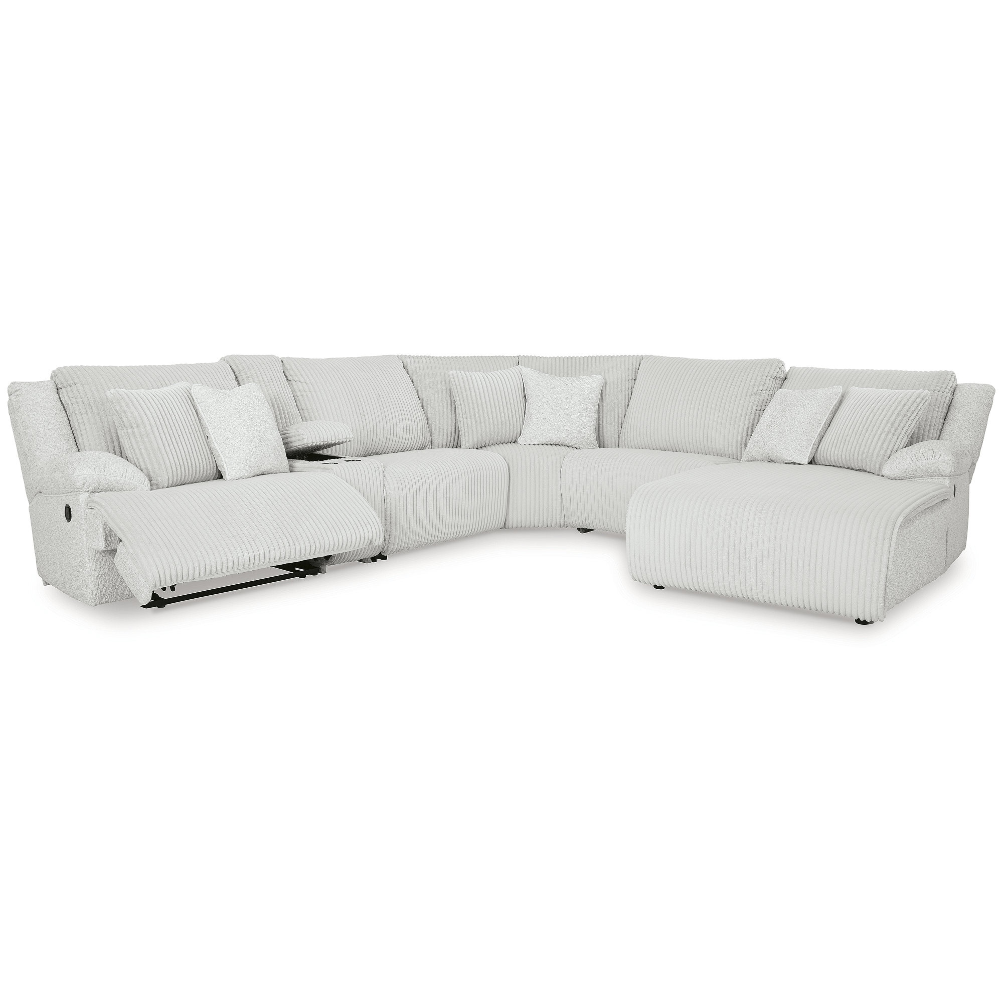 Signature Design by Ashley Top Tier Light Gray 6-Piece Reclining