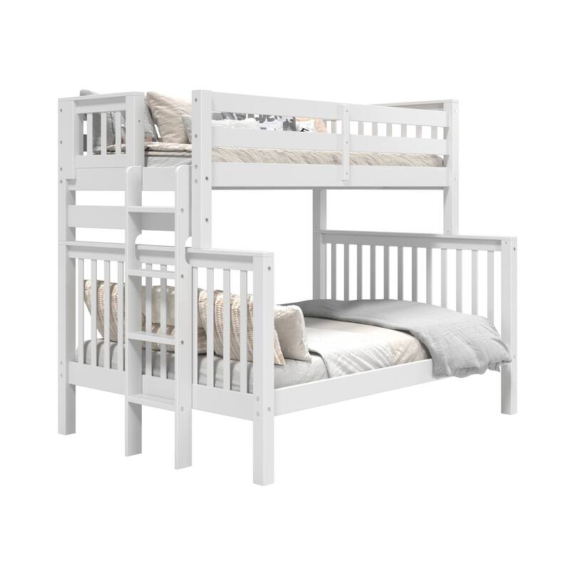 Taylor & Olive Trillium Twin over Full Bunk Bed with End Ladder